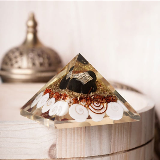 Gomti Kavach Orgone Rudraksha Pyramid